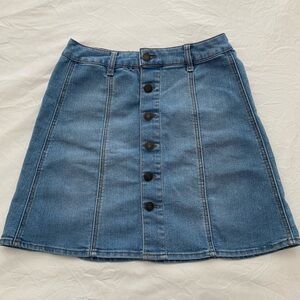 Mossimo Supply Co. Denim A-Line Mini Skirt